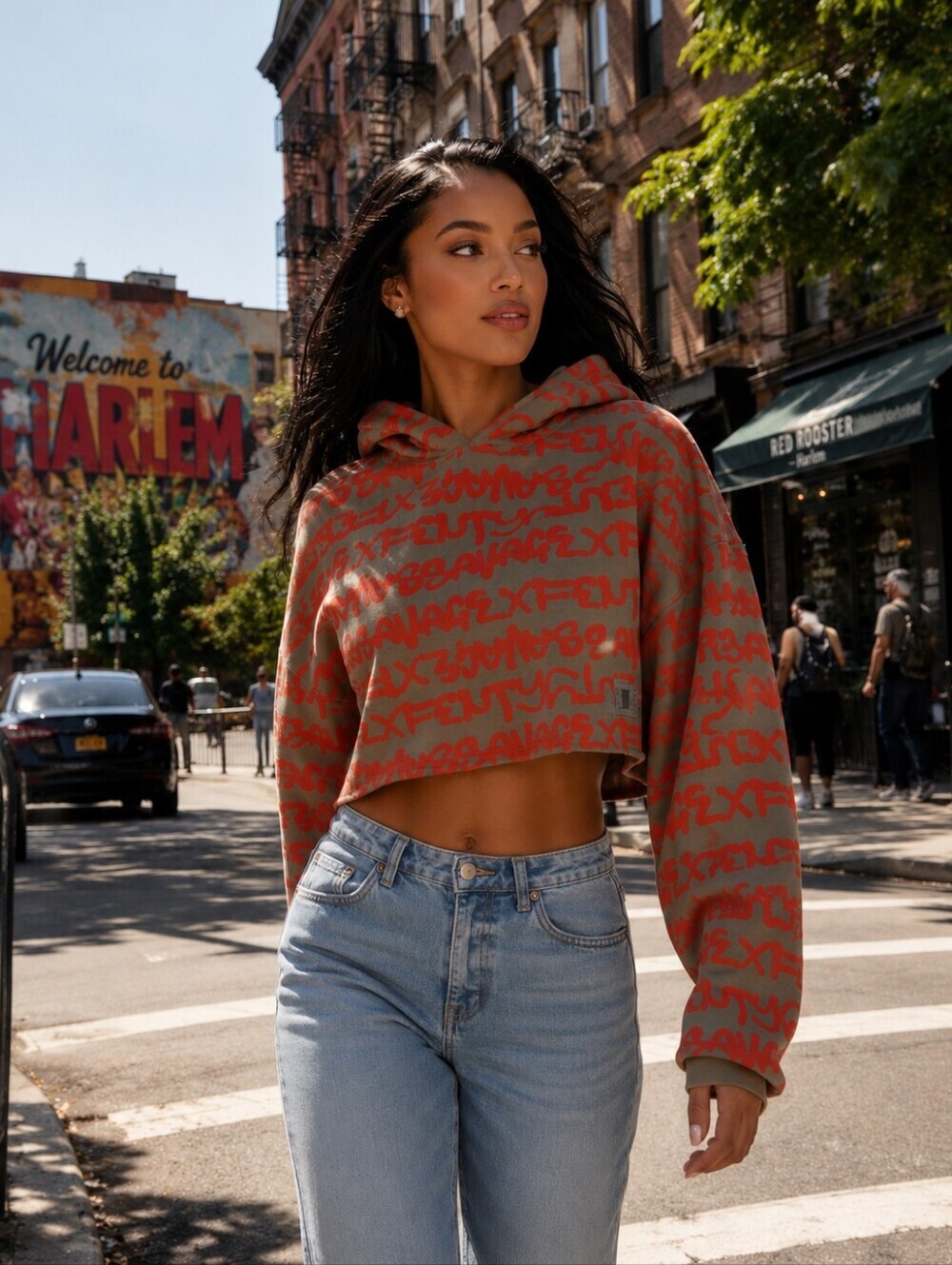 Savage X Fenty Sz1X 16-18US Cropped Hoddie